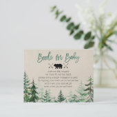 Winter Woodland Forest Books for Baby Briefkaart (Staand voorkant)