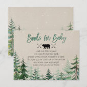 Winter Woodland Forest Books for Baby Briefkaart (Voorkant / Achterkant)