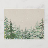 Winter Woodland Forest Books for Baby Briefkaart (Achterkant)