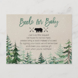 Winter Woodland Forest Books for Baby Briefkaart