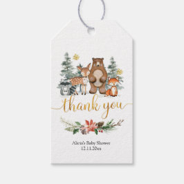 Winter Woodland Forest Favor Gift Label Cadeaulabel