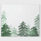 Winter Woodland, Forest Snow Cadeaupapier (Vlak)
