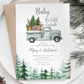 Winter Woodland Forest Truck Dier Geslacht onthull Kaart