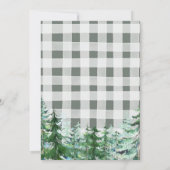 Winter Woodland Forest Truck Dier Geslacht onthull Kaart (Achterkant)