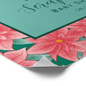 Winter Woodland Fox Baby shower WelkomstPoster Poster (Hoek)