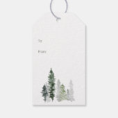 Winter Woodland Fox Kerstmis Nieuwjaar Gift Labels Cadeaulabel (Achterkant)