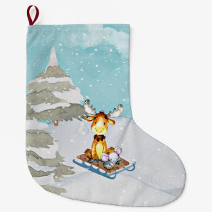 Winter Woodland Friends - Animal Illustration Grote Kerstsok