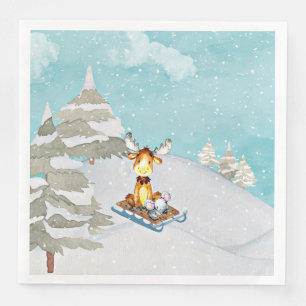 Winter Woodland Friends - Animal Illustration Servet