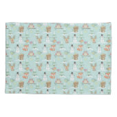 Winter Woodland Friends – Cute Holiday Pattern Kussensloop (Achterkant)