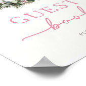 Winter Woodland Guest Book Sign Poster (Hoek)