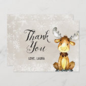 Winter Woodland - Hartelijk dank Bedankkaart (Voorkant / Achterkant)