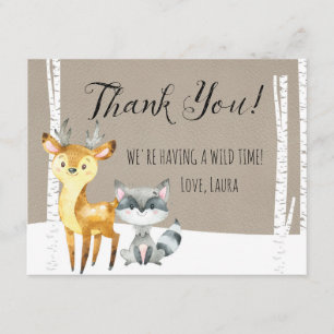 Winter Woodland - Hartelijk dank Bedankkaart