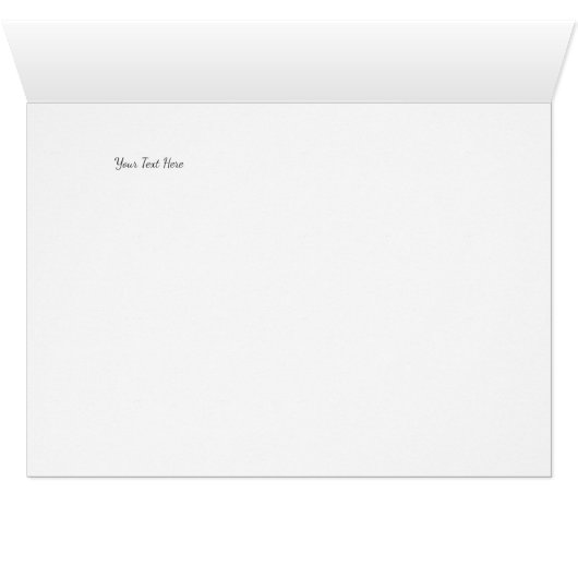 Winter Woodland Holiday Weddenschap Hartelijk dank (Binenzijde Horizontaal (Onderkant))