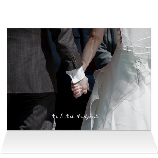 Winter Woodland Holiday Weddenschap Hartelijk dank (Binnen Horizontaal (Boven))