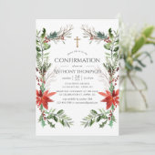 Winter Woodland Kerstmis Bevestiging Kaart (Staand voorkant)