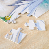 Winter Woodland Maiden Yule Fire Pagan Holiday Legpuzzel (Zijkant)