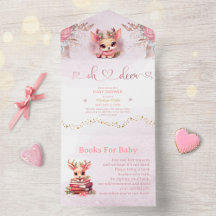 Winter Woodland Meisje Baby shower