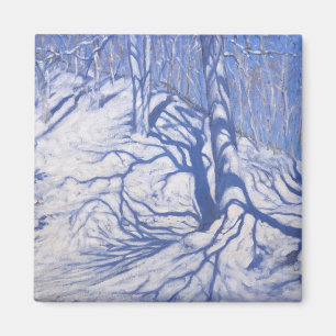 Winter Woodland nabij Courcheval 2008 Magneet