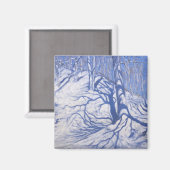 Winter Woodland near Courpaard 2008 Magneet (Voorkant / Achterkant)