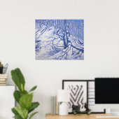 Winter Woodland near Courpaard 2008 Poster (Thuiskantoor)