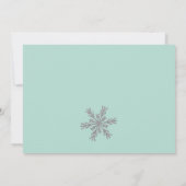 Winter Woodland Onderland Verjaardagsuitnodiging Kaart (Achterkant)