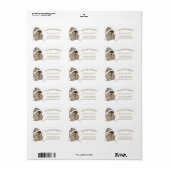 Winter Woodland Owl kerstretour Adres Etiket (Full Sheet)