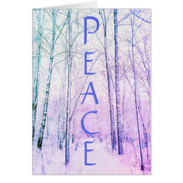 WINTER WOODLAND PEACE KAART