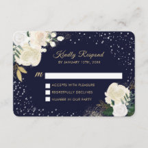 Winter Woodland RSVP-kaarten