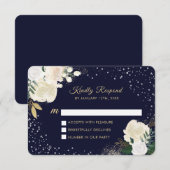 Winter Woodland RSVP-kaarten RSVP Kaartje (Voorkant / Achterkant)