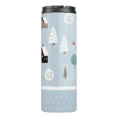 Winter Woodland Scandinavian Monogrammed Decor Thermosbeker (Achterkant)