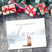 Winter Woodland Scene Fox Briefkaart