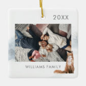 Winter Woodland Scene Fox Keramisch Ornament (Voorkant)