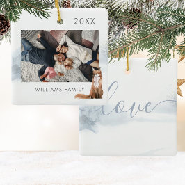 Winter Woodland Scene Fox Keramisch Ornament