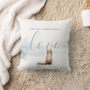 Winter Woodland Scene Fox Kussen