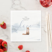 Winter Woodland Scene Fox Servet (Insitu)