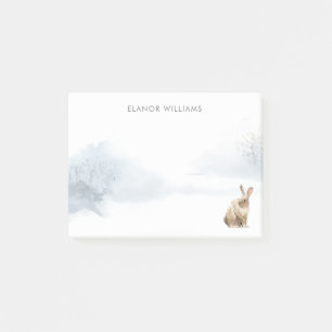 Winter Woodland Scene Hare Post-it® Notes