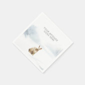 Winter Woodland Scene Hare Servet (Hoek)