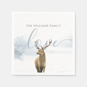 Winter Woodland Scene Vakantie Servet