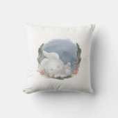 Winter Woodland Sleeping Bunny Kussen (Voorkant)