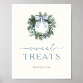 Winter Woodland Sweet Treats Sign Poster (Voorkant)