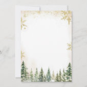 Winter Woodland Truck Animal Forest Baby shower Kaart (Achterkant)