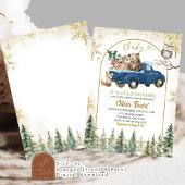 Winter Woodland Truck Animal Forest Baby shower Kaart