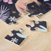 Winter Woodland Violet/Gold ID785 Legpuzzel (Zijkant)