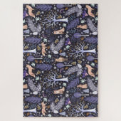 Winter Woodland Violet/Gold ID785 Legpuzzel (Verticaal)