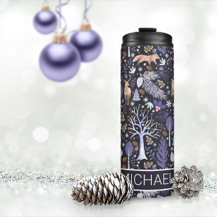 Winter Woodland Violet/Gold ID785 Thermosbeker