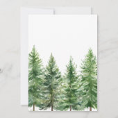 Winter Woodland Vrolijk klein kerst Baby shower Kaart (Achterkant)