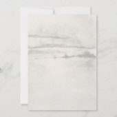 Winter Woodland Wonderland Baby shower Kaart (Achterkant)