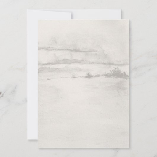 Winter Woodland Wonderland Baby shower Kaart (Achterkant)