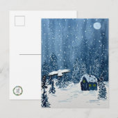 Winter Woodland Wonderland Feestdagenkaart (Voorkant / Achterkant)