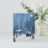 Winter Woodland Wonderland Feestdagenkaart (Staand voorkant)